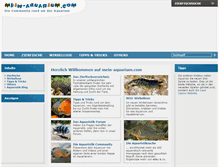 Tablet Screenshot of mein-aquarium.com